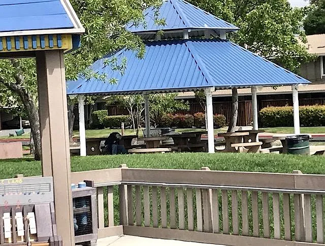 Picnic area close to complex