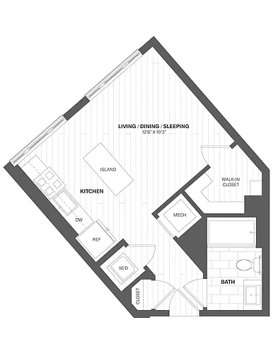 Floor plan 0A - Studio