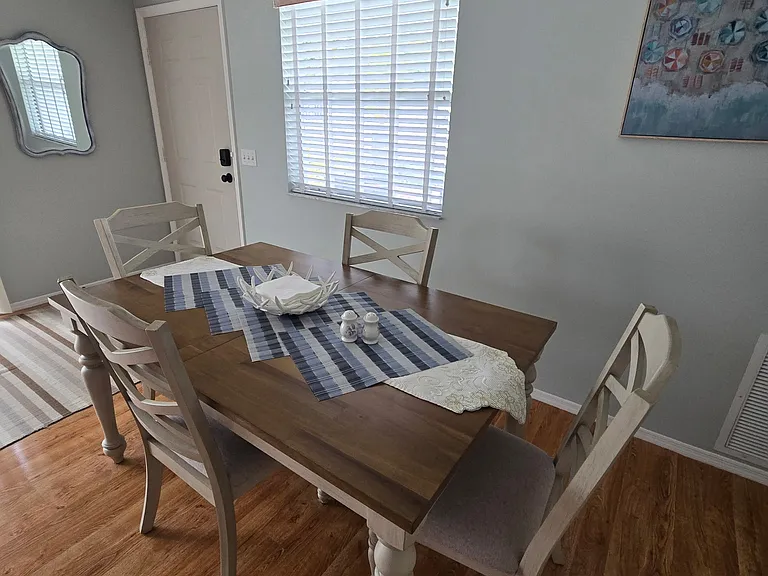 Dining add leave for additional seating