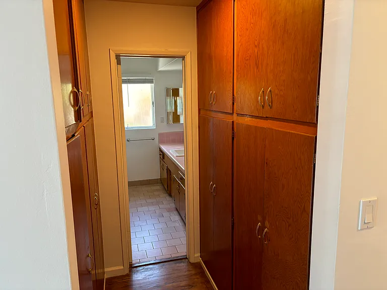 Hallway storage on both sides