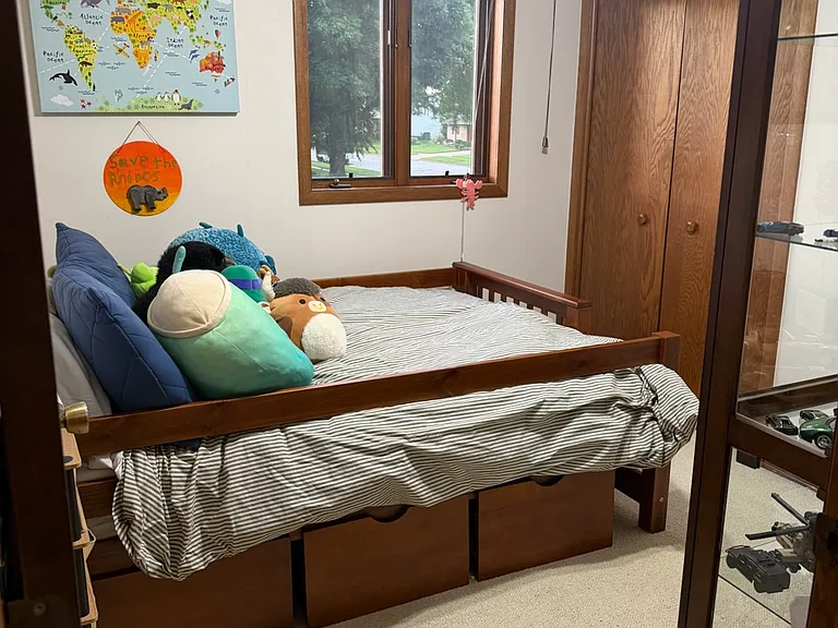 Bedroom 2 with current tenants furniture.