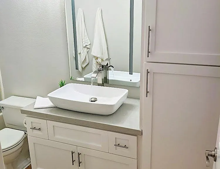 Remodeled bathroom