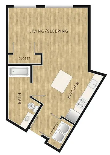 Floor plan Studio C