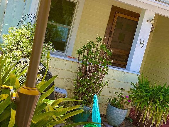 Private brick patio with locking gate, covered porch. Quiet street. 2 bed/ 1 bath in North Park San Diego Available about May 18th. Washer and Dryer 1 parking spot. 1 year lease cats/kittens okay.