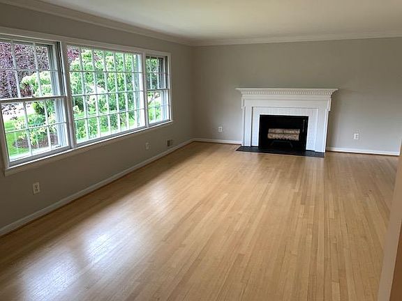 Living room with fireplace
