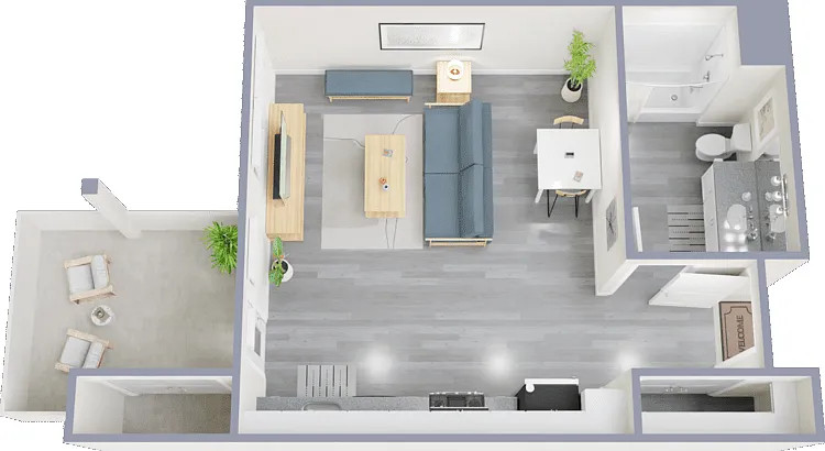 Studio Floorplan Diagram