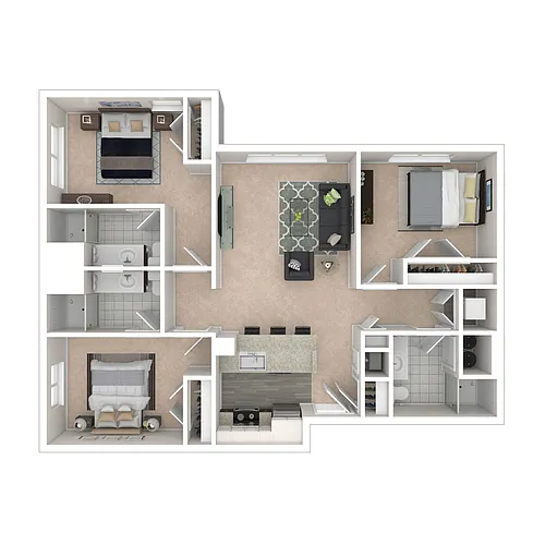 Floor plan Brand New 3 Bed 3 Bath