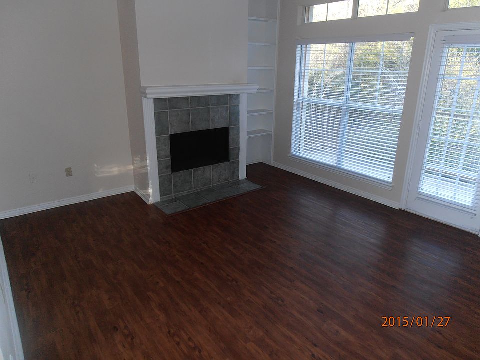 Wood burning fireplace