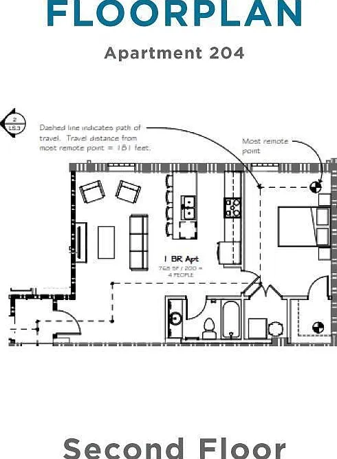 1 bed, 1.0 bath, 770 sqft, $1,650 — Photo 2