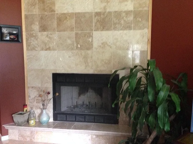 Gas start fireplace