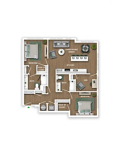 Floor plan C1B