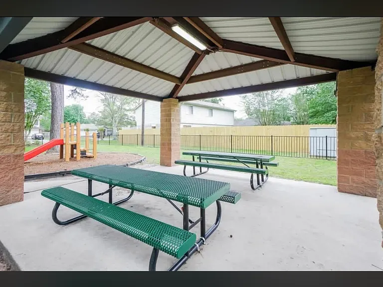 Picnic area at swimming pool. 
Splash pad included but no picture at this time.