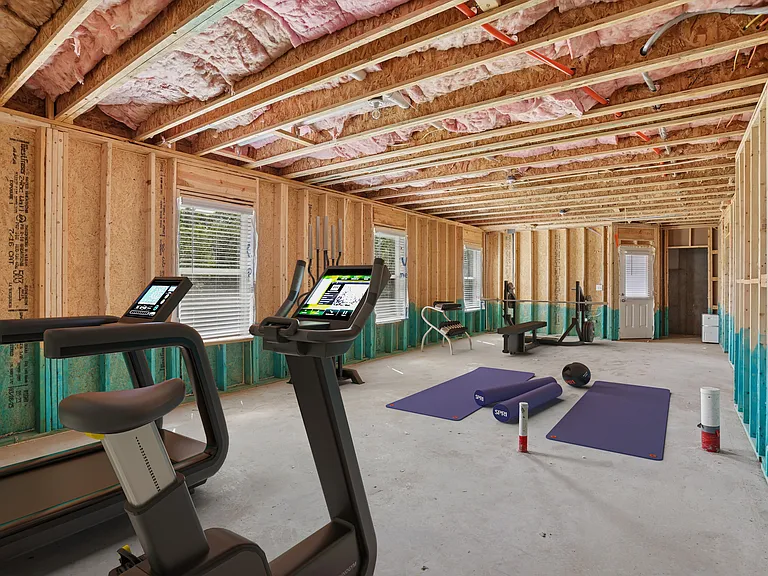 Spacious basement designed for entertainment, workouts, or your favorite pastimes.