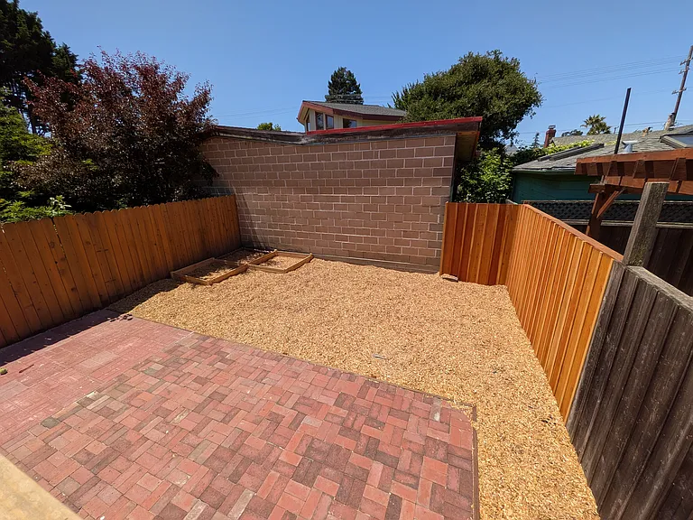 Backyard with Brick Patio