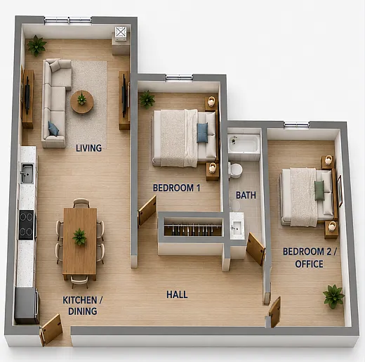 Floor plan 2X1