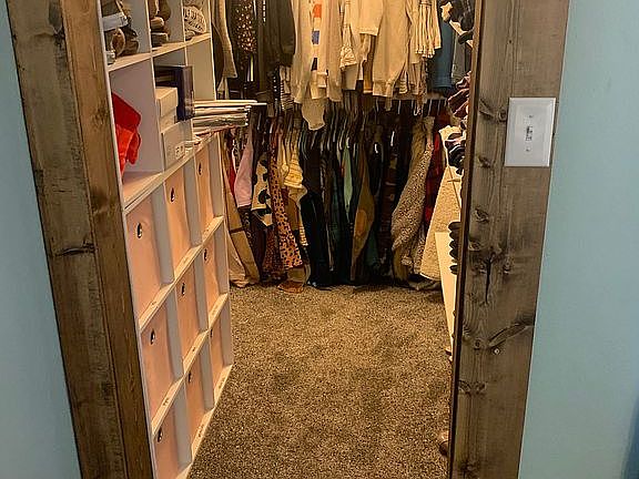 New walk-in master closet