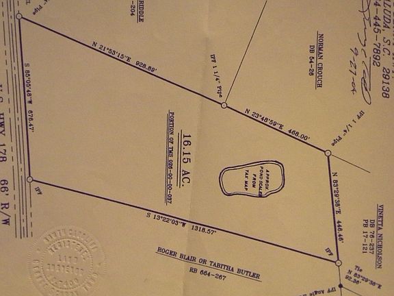House in center of property.