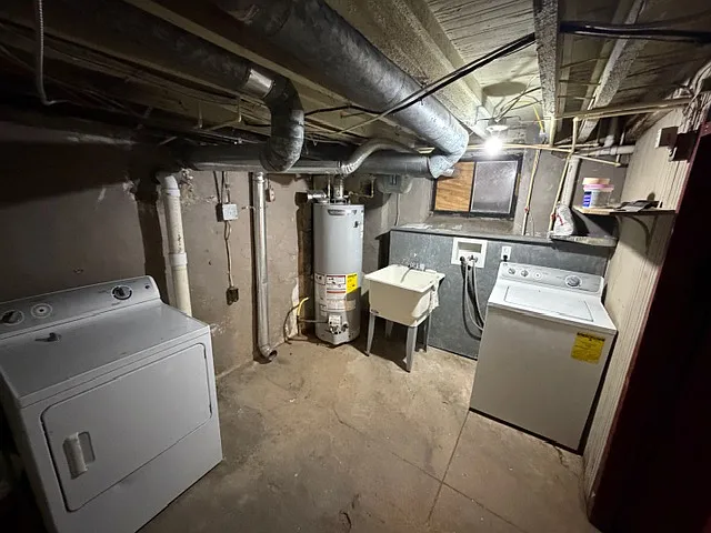 Washer and Dryer in basement