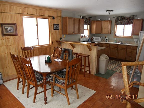 Dining area and kitchen