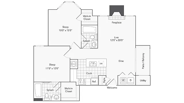Floor plan Cambridge