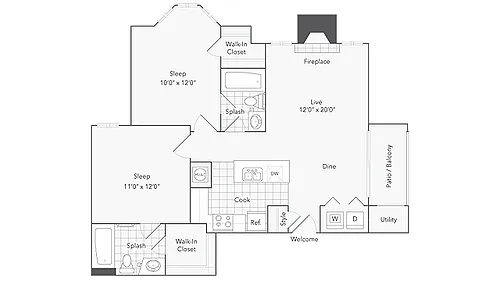 Floor plan Cambridge