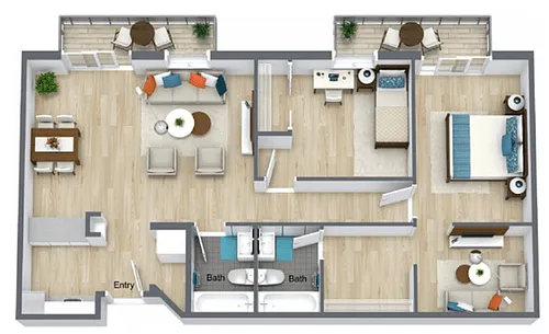 Floor plan The Hibiscus