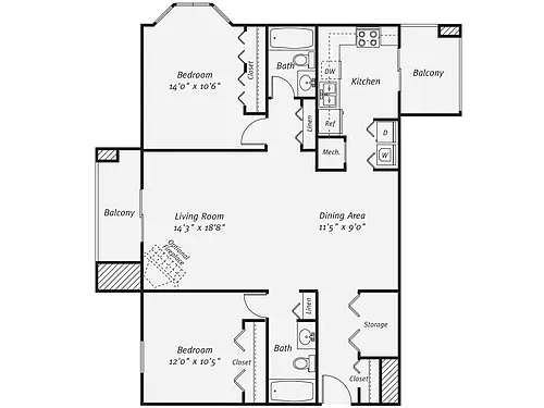 Floor plan B4-1162