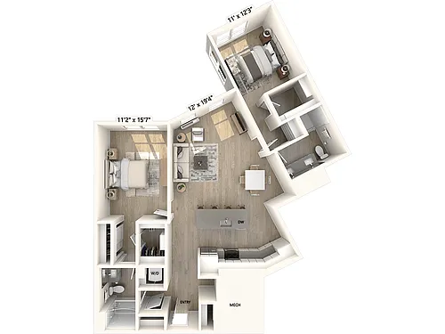 Floor plan B4D-1