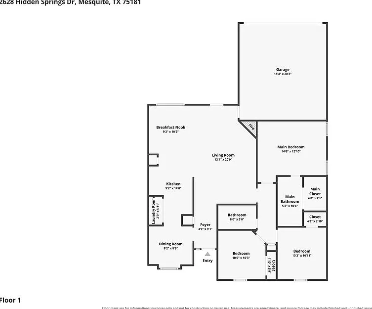 3 bed, 2.0 bath, 1360 sqft, $1,965 — Photo 2