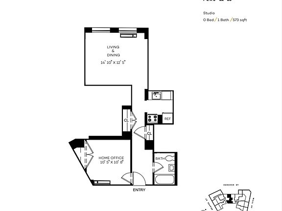 2nd image of 63 Wall St APT 2205