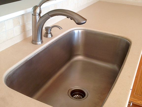 New sink and countertops