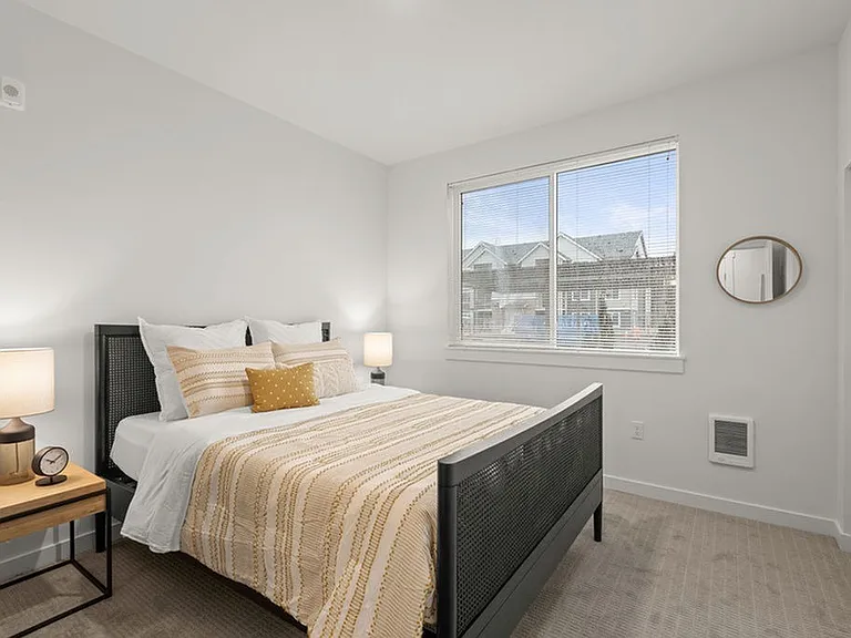 Large windows invite an abundance of natural light into your space.