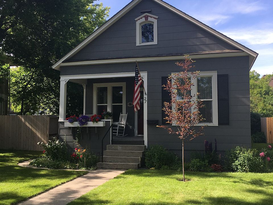 Front view and porch
