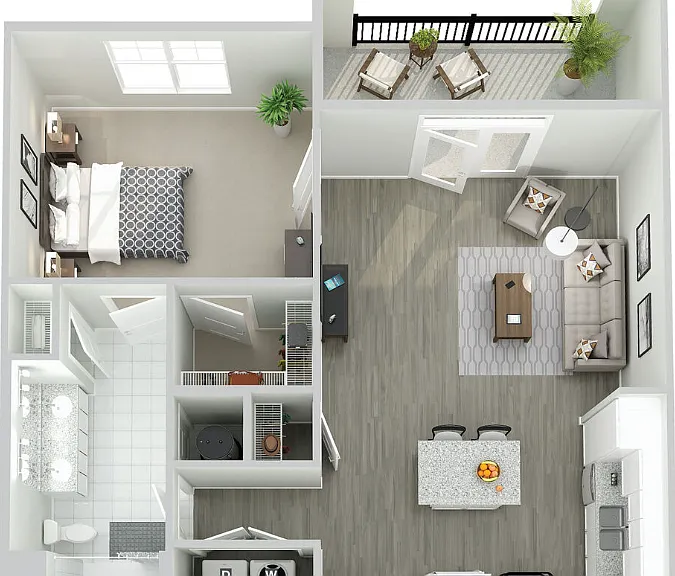 A1G floor plan The Peak at Nichols Plaza
