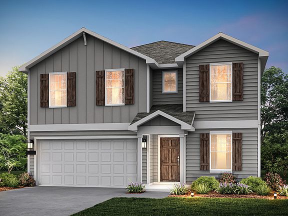 The Kisko, a two-story home with 2-car garage, shown with Home Exterior HC103