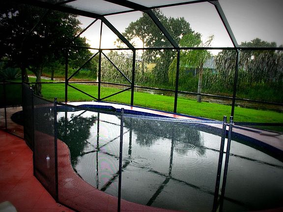 Pool with Screened Patio