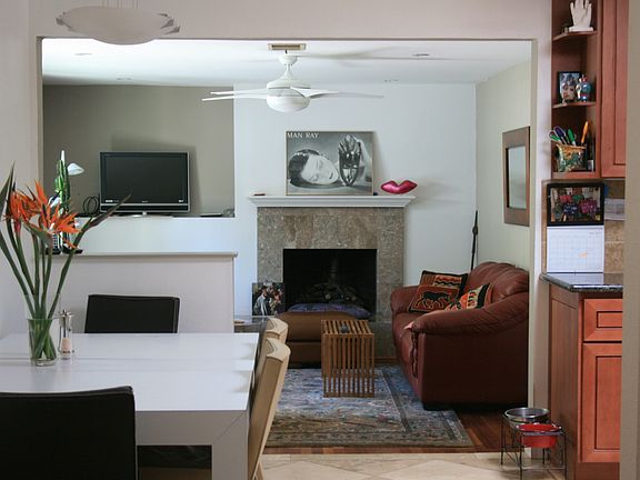 View of Family room from Kitchen