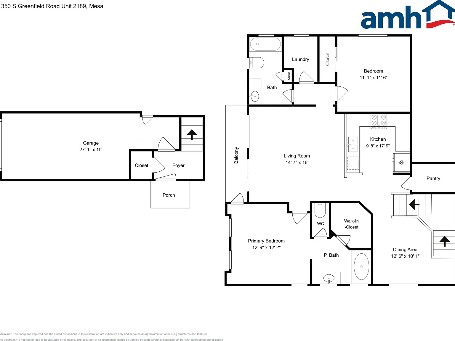 2 bed, 2.0 bath, 1105 sqft, $1,885 — Photo 2