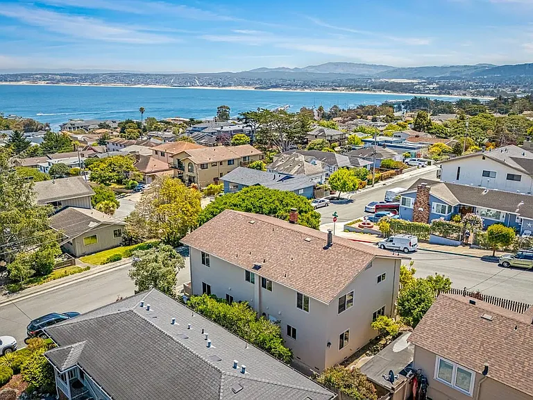 Aerial View of the spectacular Monterey Bay Shoreline's close proximity to the Studio - Walk Everywhere!