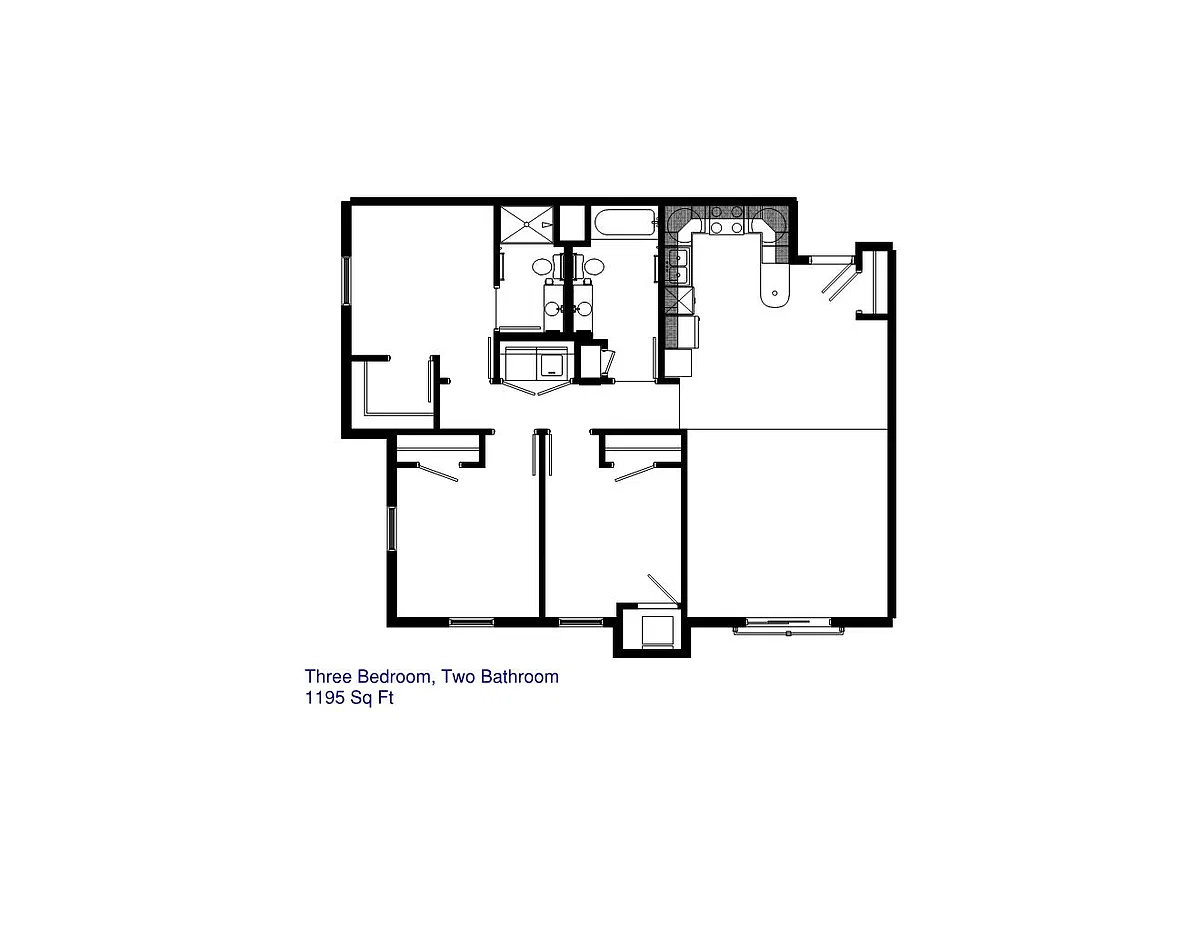 Floor plan 3 Bedrooms