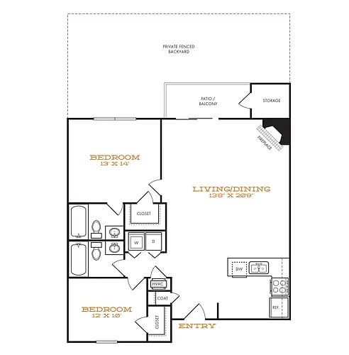 Floor plan B3 Renovated