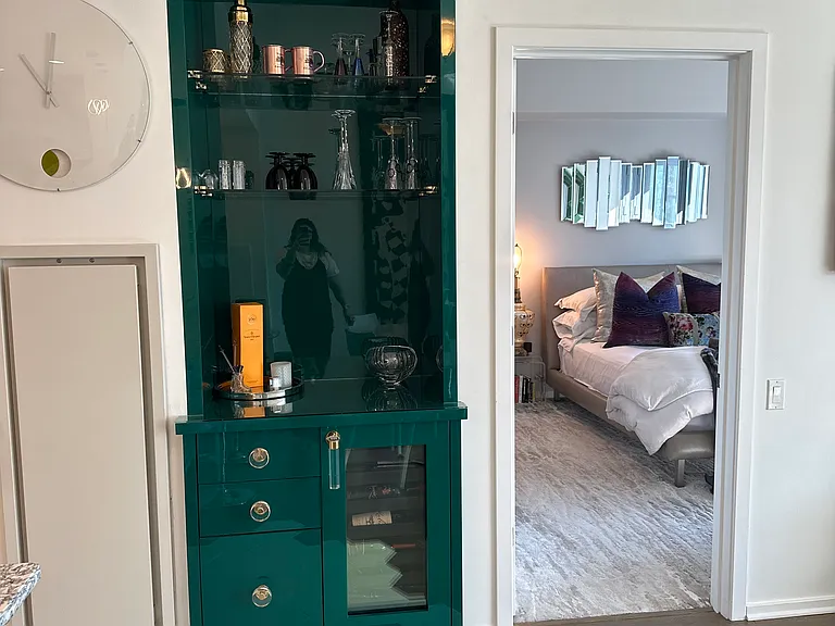 Custom bar and wine fridge