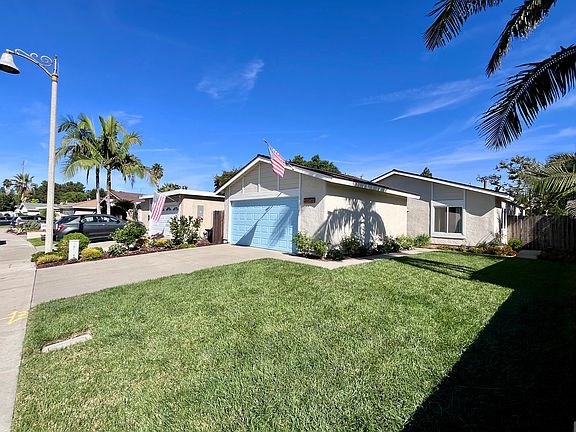 Large front, mature lawn