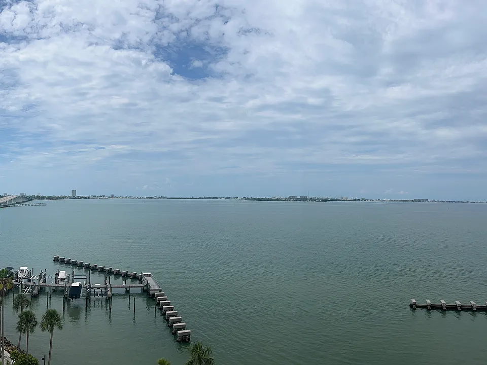 View from balcony looking west towards Lido and Longboat Keys