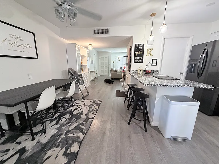 Kitchen and dining room