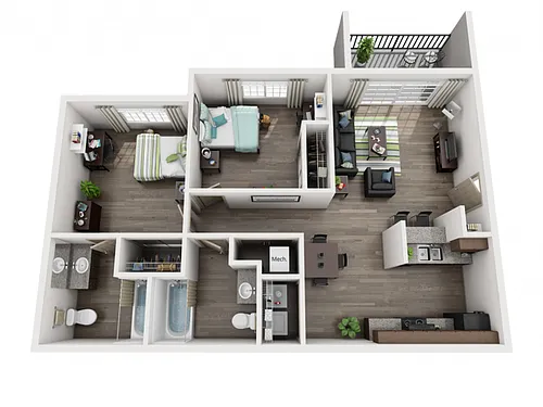 Floor plan 2X2