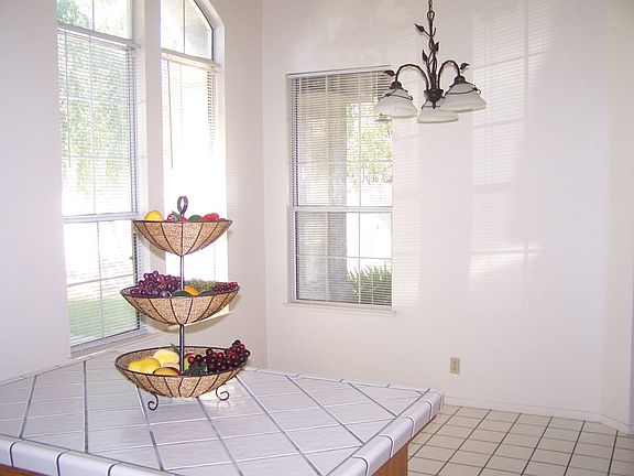 Plenty of natural lighting in open dining area