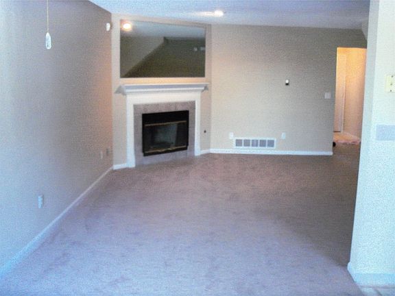 Family room with fireplace