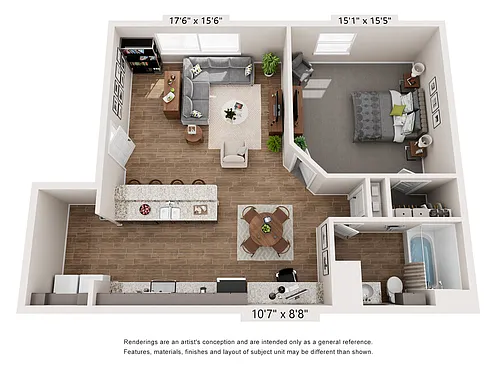 Floor plan One Bedroom