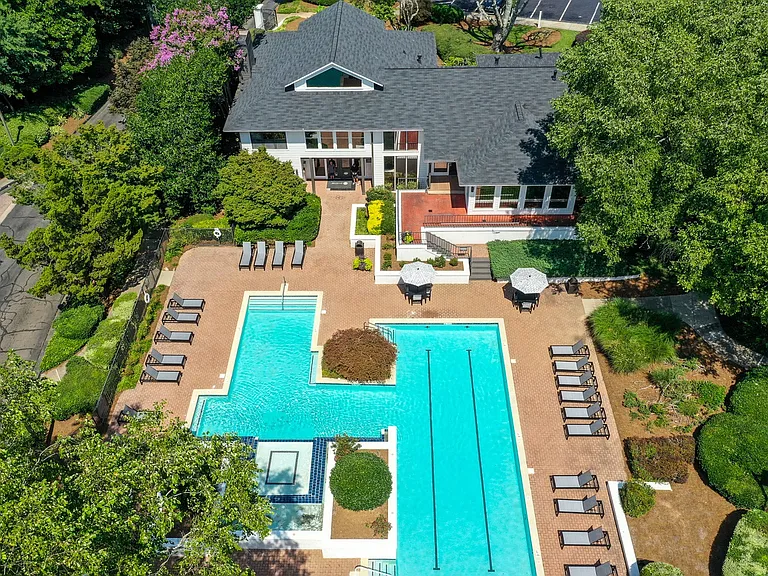 Aerial pool and clubhouse